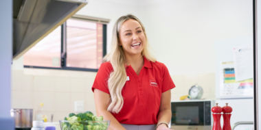 MSWA Dietitian smiling to camera.