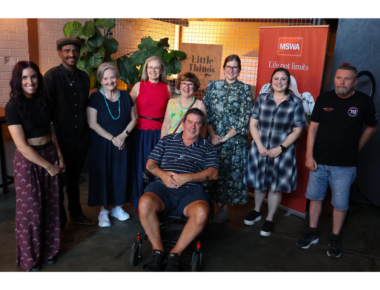 MSWA CEO Melanie Kiely, with Life not Limits Grant Recipient 2025