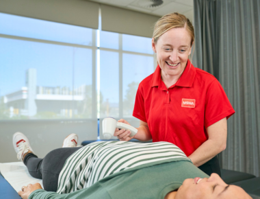nurse with patient