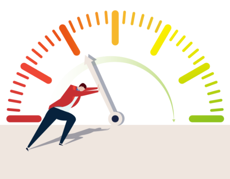Moving the dial illustration