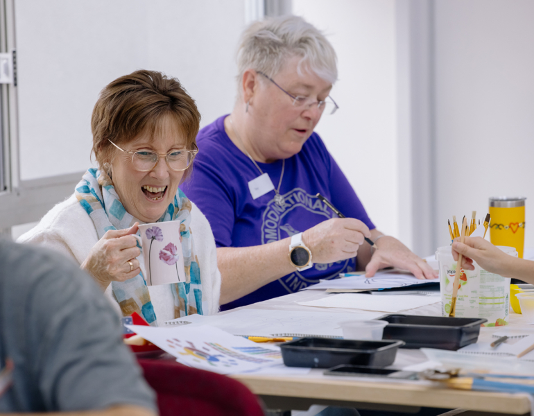 clients at outreach