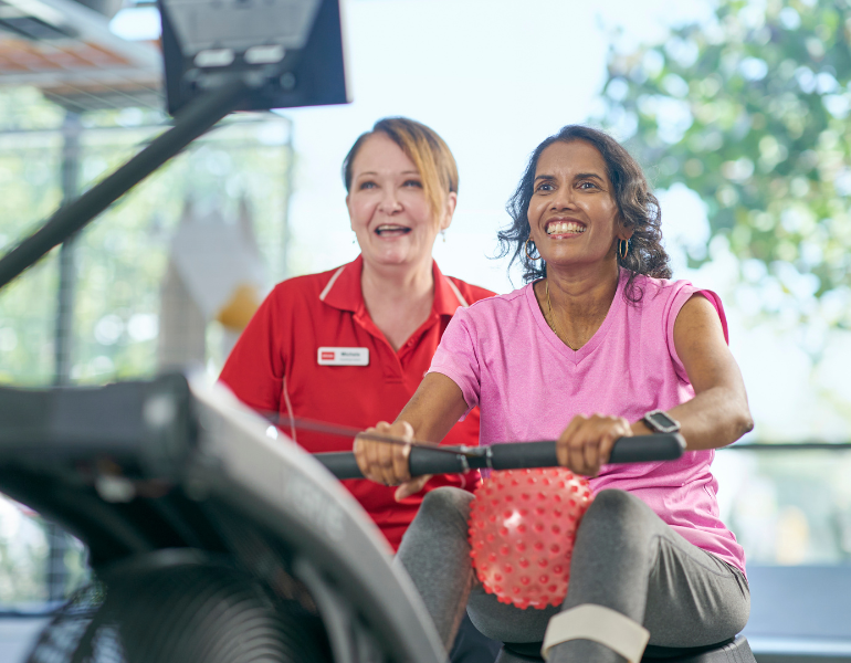 Client a staff - physio exercises