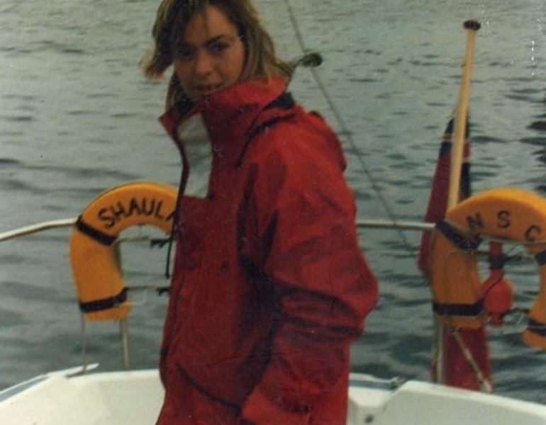individual on a boat
