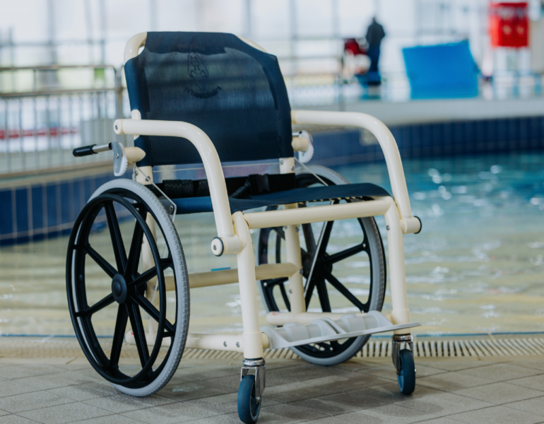 Water Wheelchair at the pool