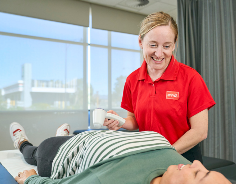 nurse with patient