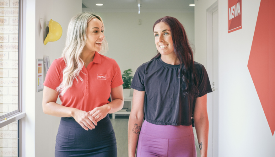 mswa allied health professional with client