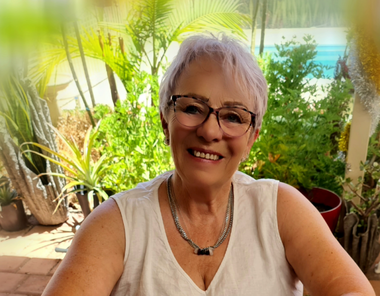 woman smiling at the camera