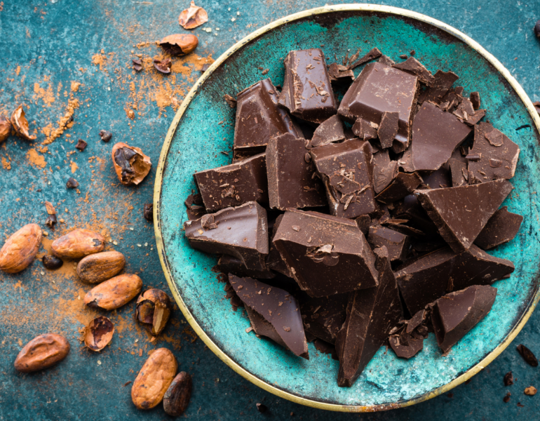 plate of chocolate
