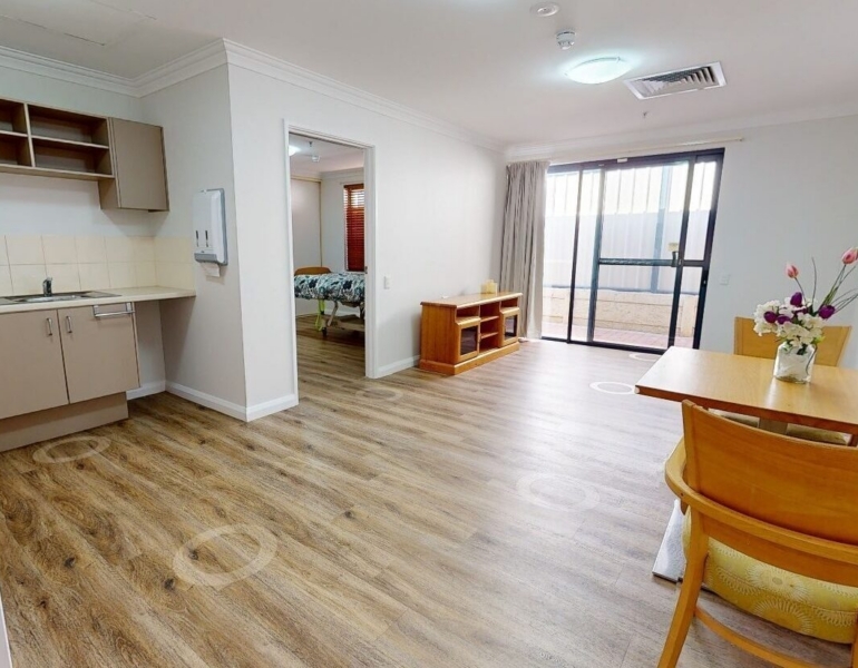 Hamilton hill accommodation open space kitchen and living