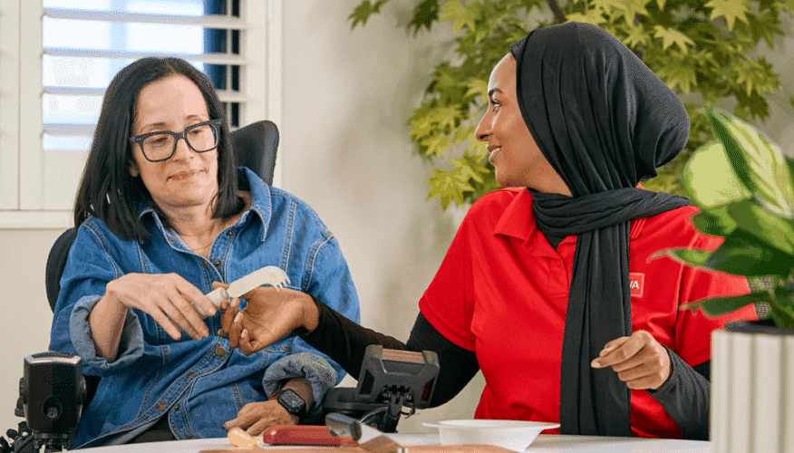 mswa occupational therapist with client