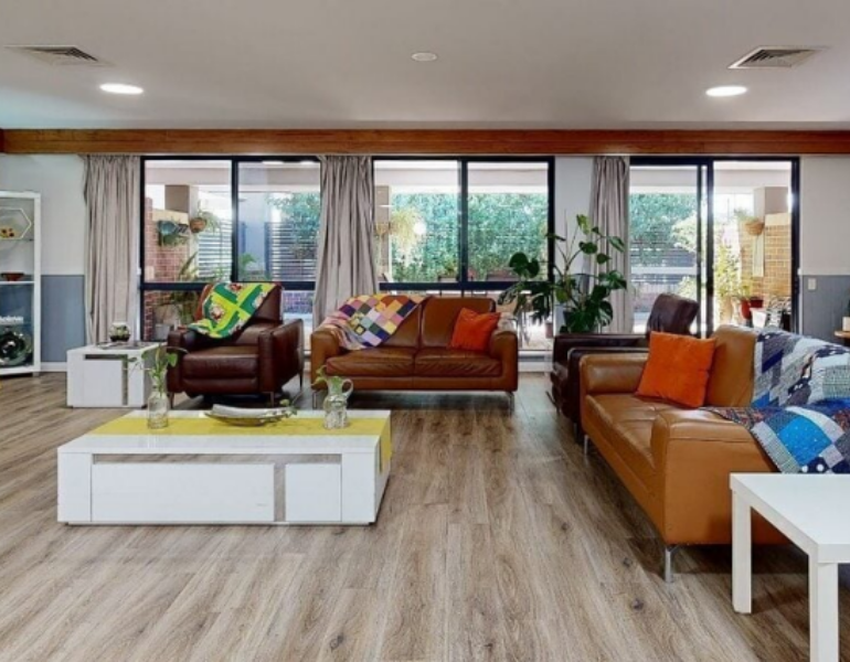 treendale accommodation living room view