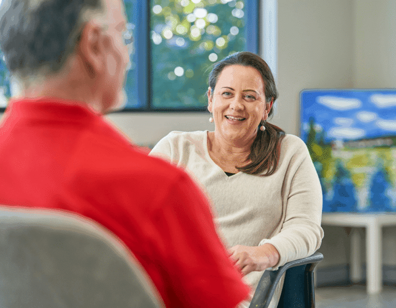clients during a wellbeing session at mswa