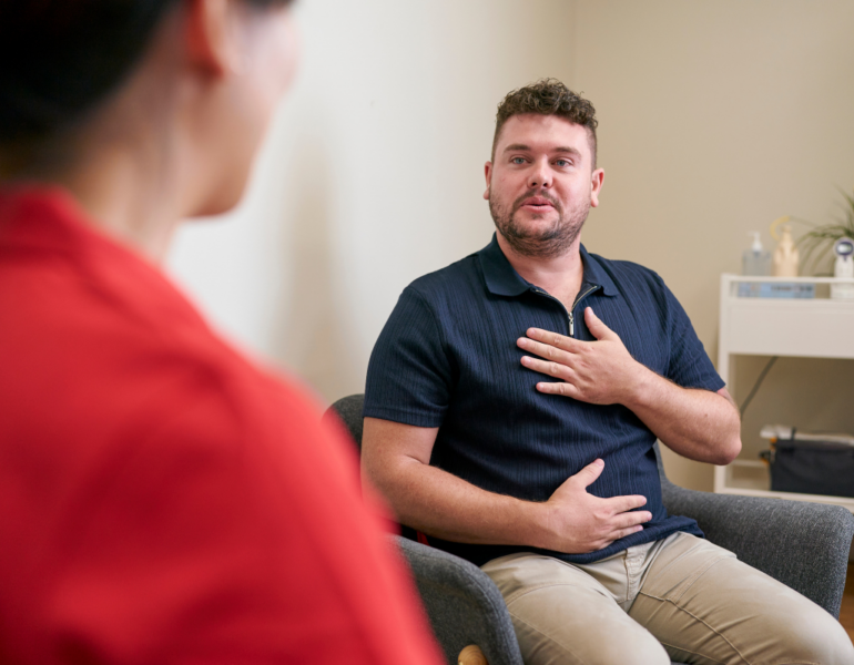 client during speech path session