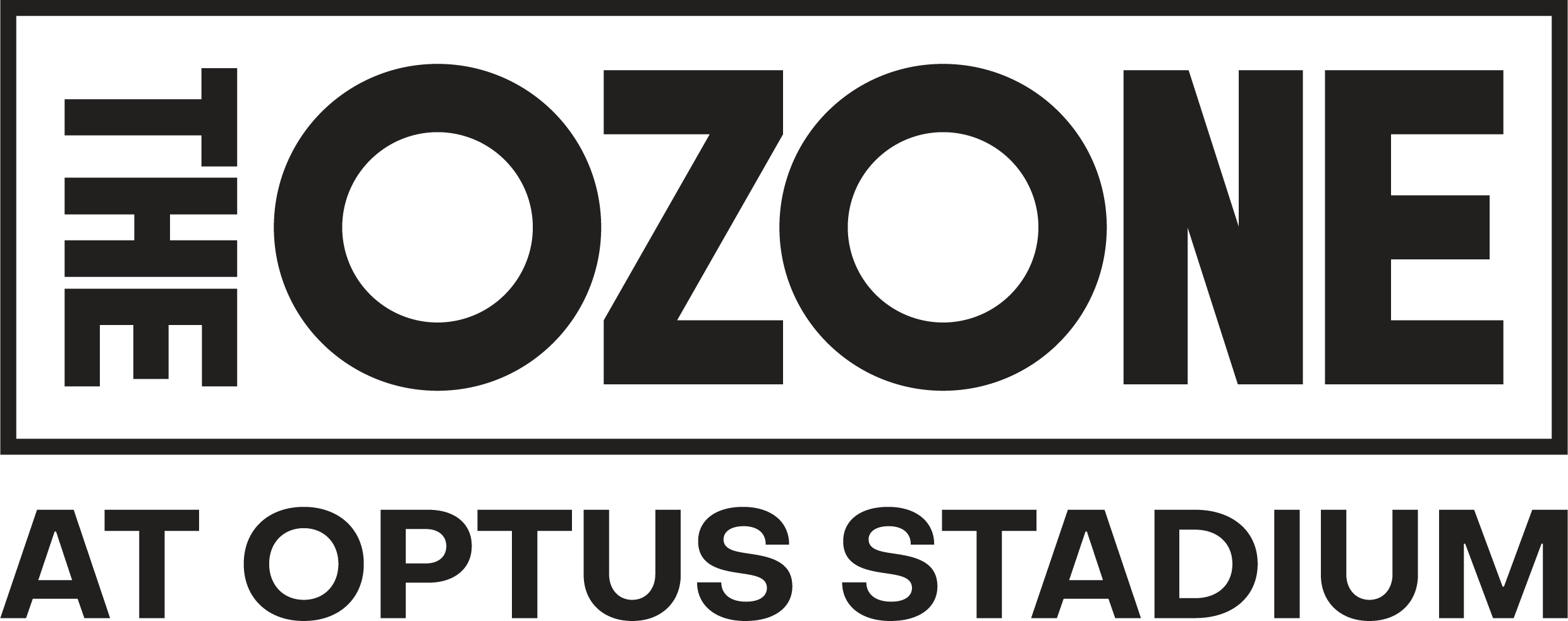 OZONE at Optus Stadium Logo Black